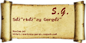 Sárközy Gergő névjegykártya